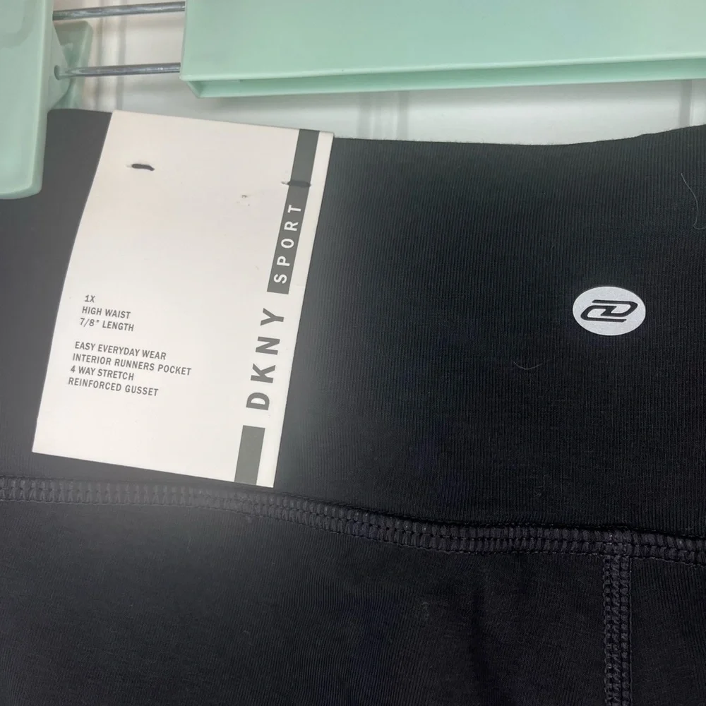 NWT DKNY Sports Leggings High waist 7/8 Length Size 1 XL - Picture 5 of 7